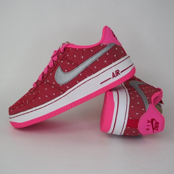 Nike Other - Nike Air Force 1 GS Girls Shoes Dark Red